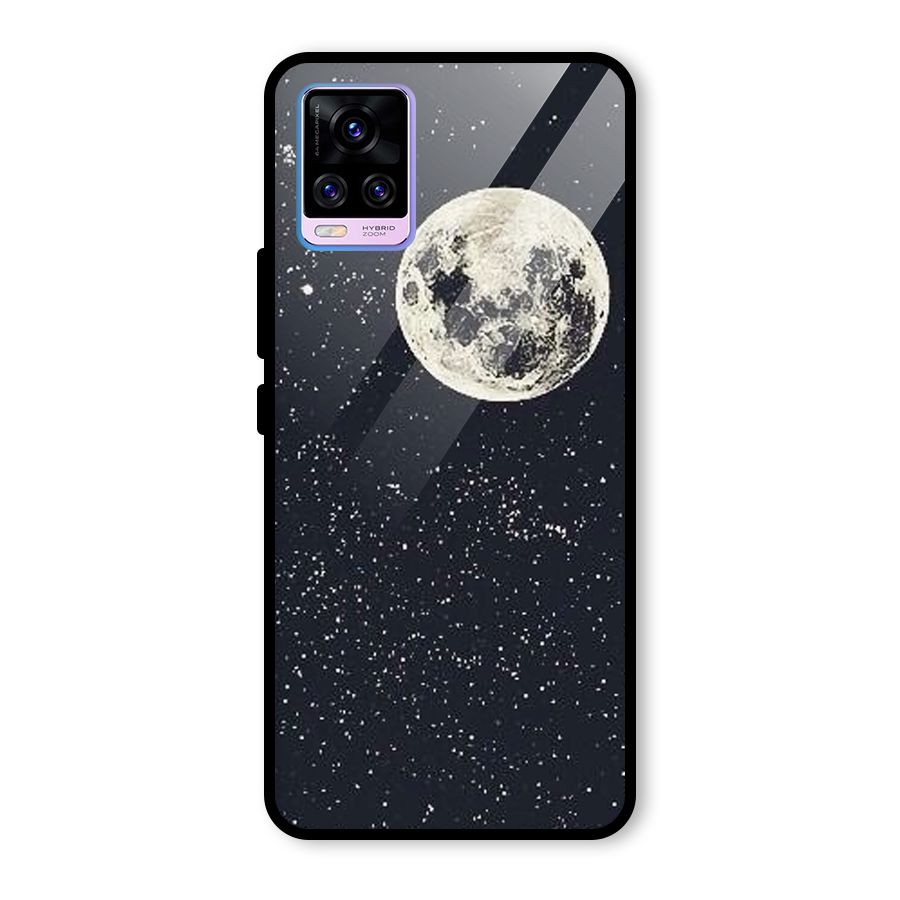 Simple Galaxy Glass Back Case for Vivo V20 Pro