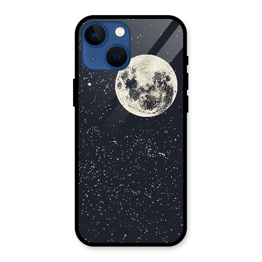 Simple Galaxy Glass Back Case for iPhone 13 Mini