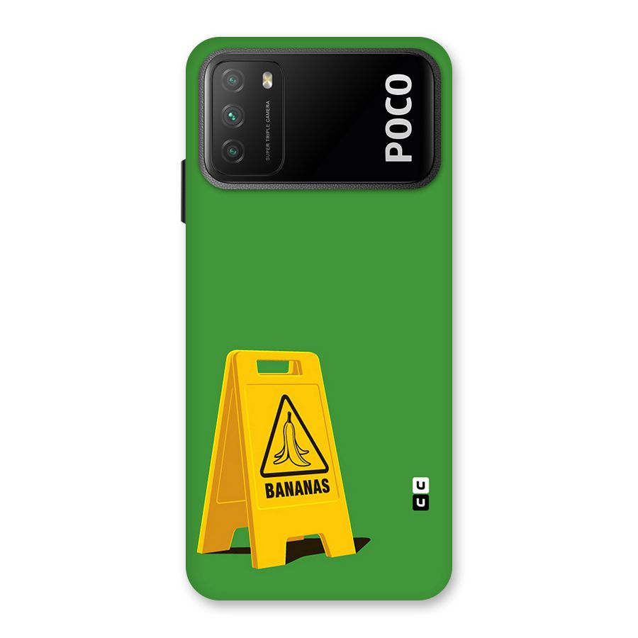 Simple Minimalist Bananas Back Case for Poco M3