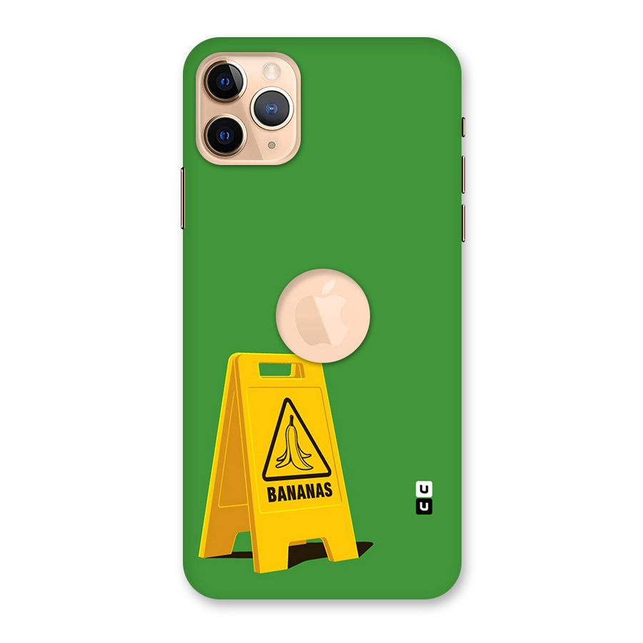 Simple Minimalist Bananas Back Case for iPhone 11 Pro Max Logo Cut
