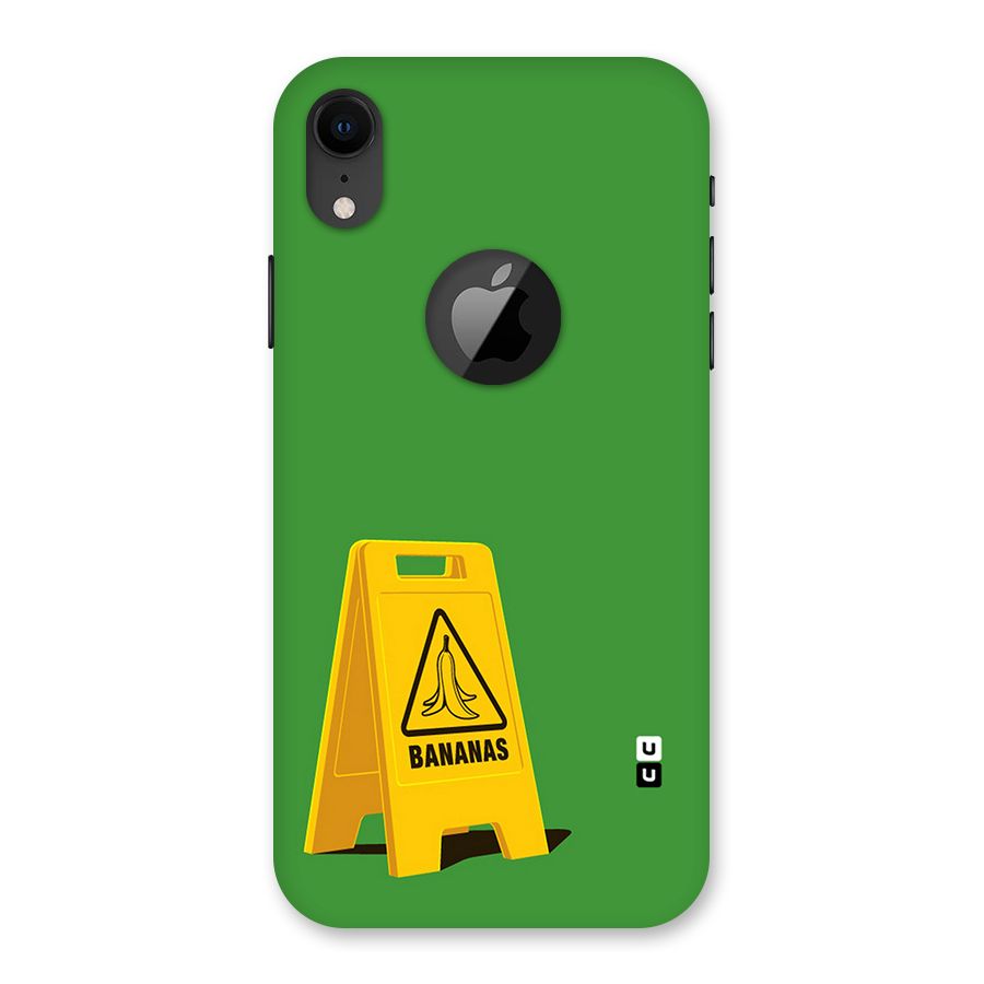 Simple Minimalist Bananas Back Case for iPhone XR Logo Cut