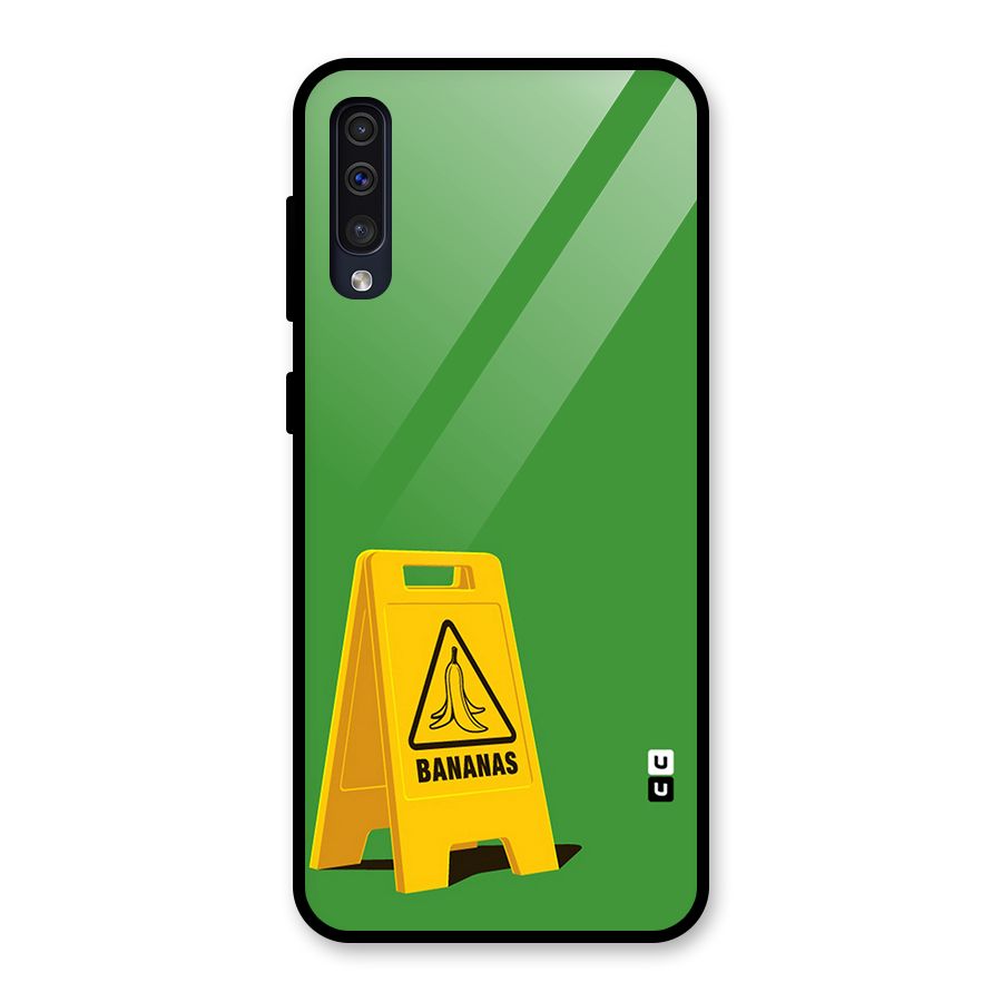 Simple Minimalist Bananas Glass Back Case for Galaxy A50