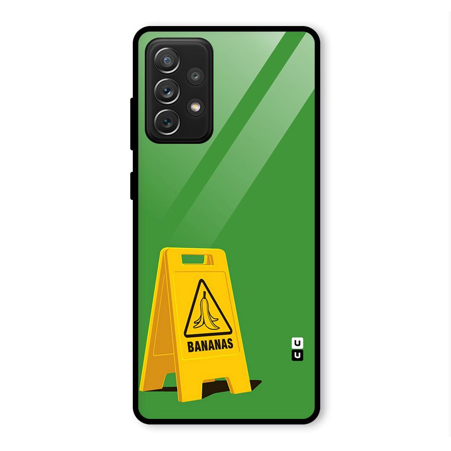 Simple Minimalist Bananas Glass Back Case for Galaxy A72