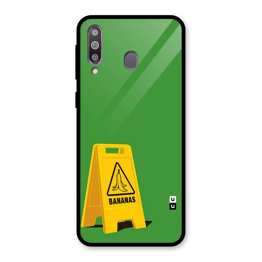 Simple Minimalist Bananas Glass Back Case for Galaxy M30