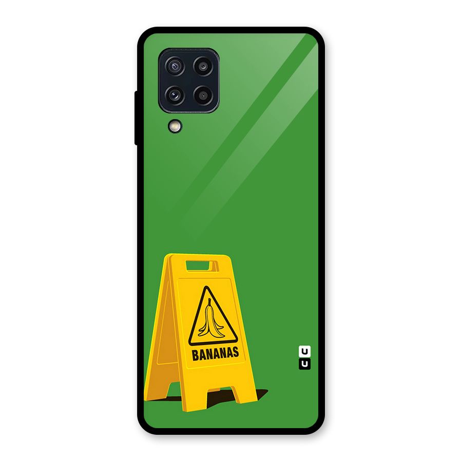 Simple Minimalist Bananas Glass Back Case for Galaxy M32