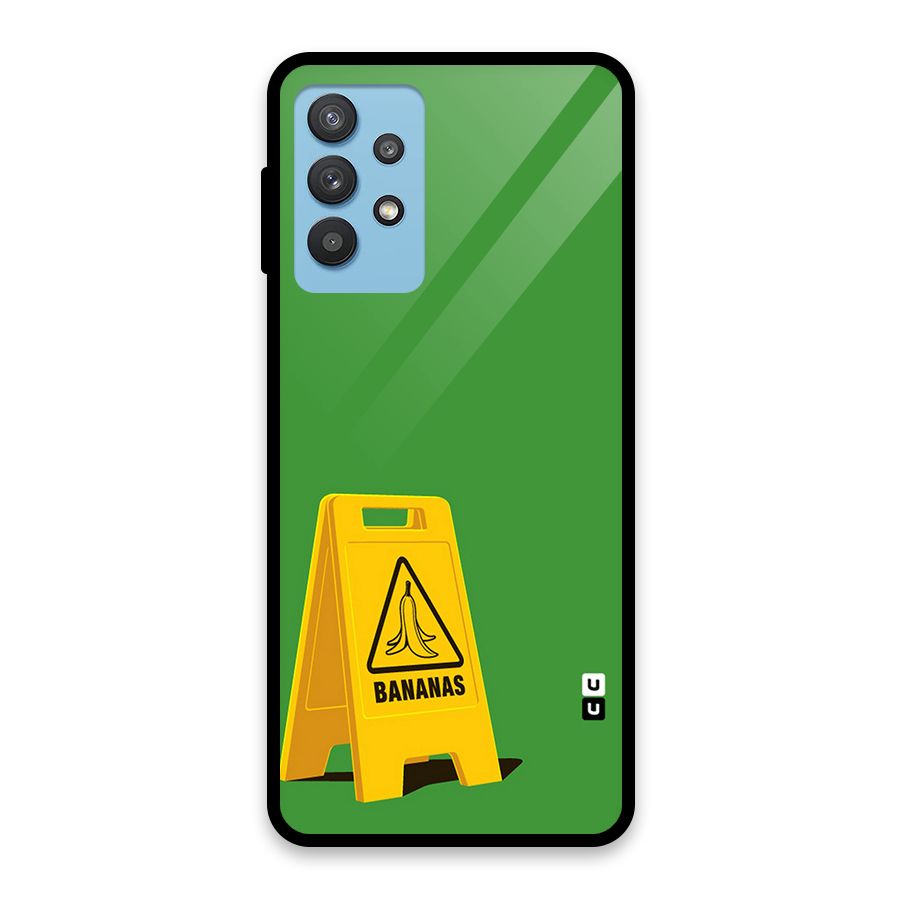 Simple Minimalist Bananas Glass Back Case for Galaxy M32 5G