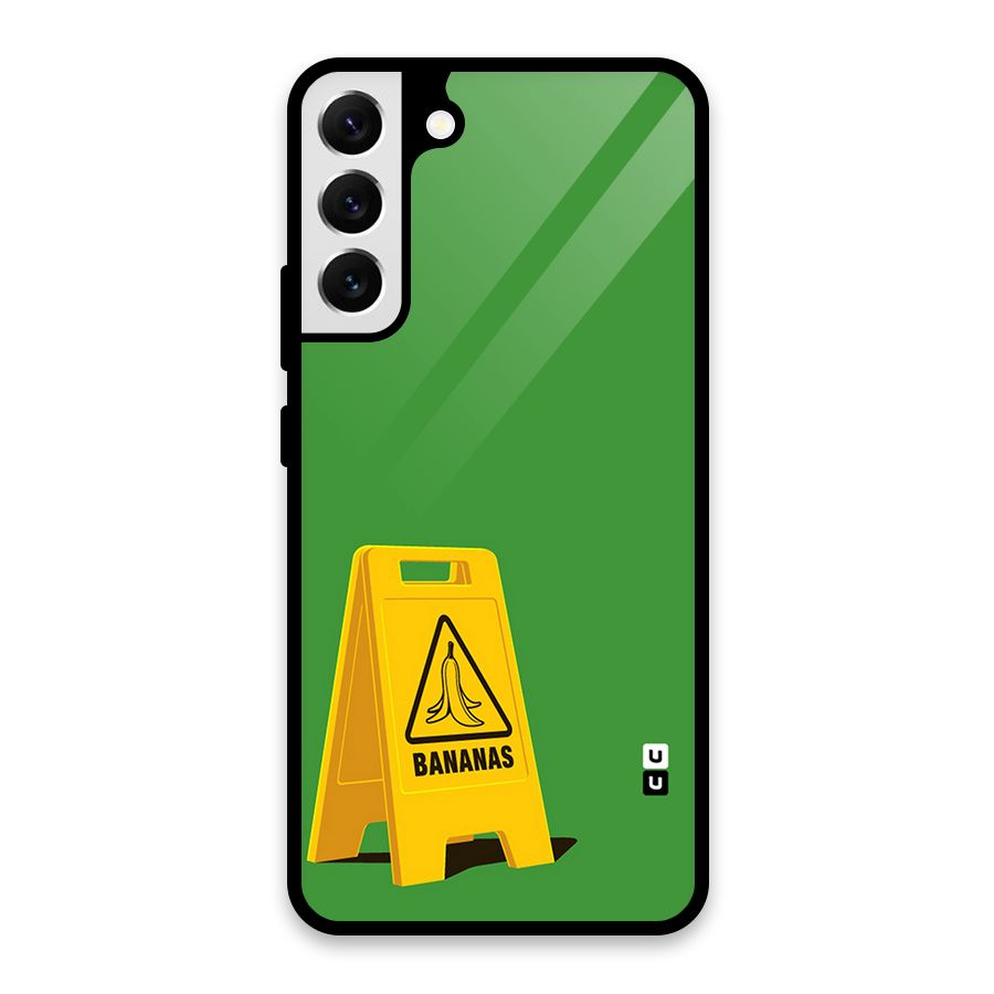 Simple Minimalist Bananas Glass Back Case for Galaxy S22 Plus 5G