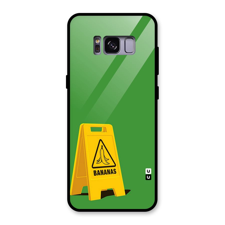 Simple Minimalist Bananas Glass Back Case for Galaxy S8
