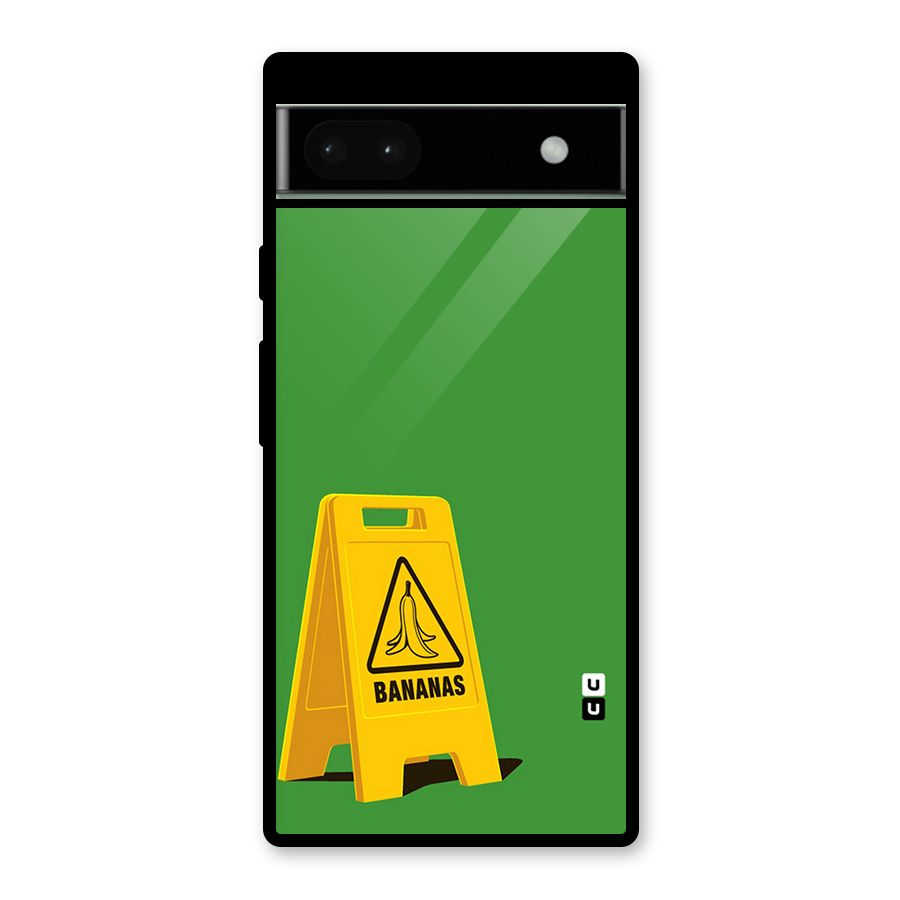 Simple Minimalist Bananas Glass Back Case for Google Pixel 6a