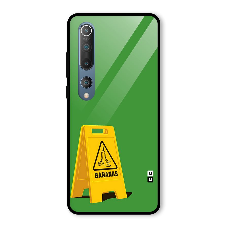 Simple Minimalist Bananas Glass Back Case for Mi 10