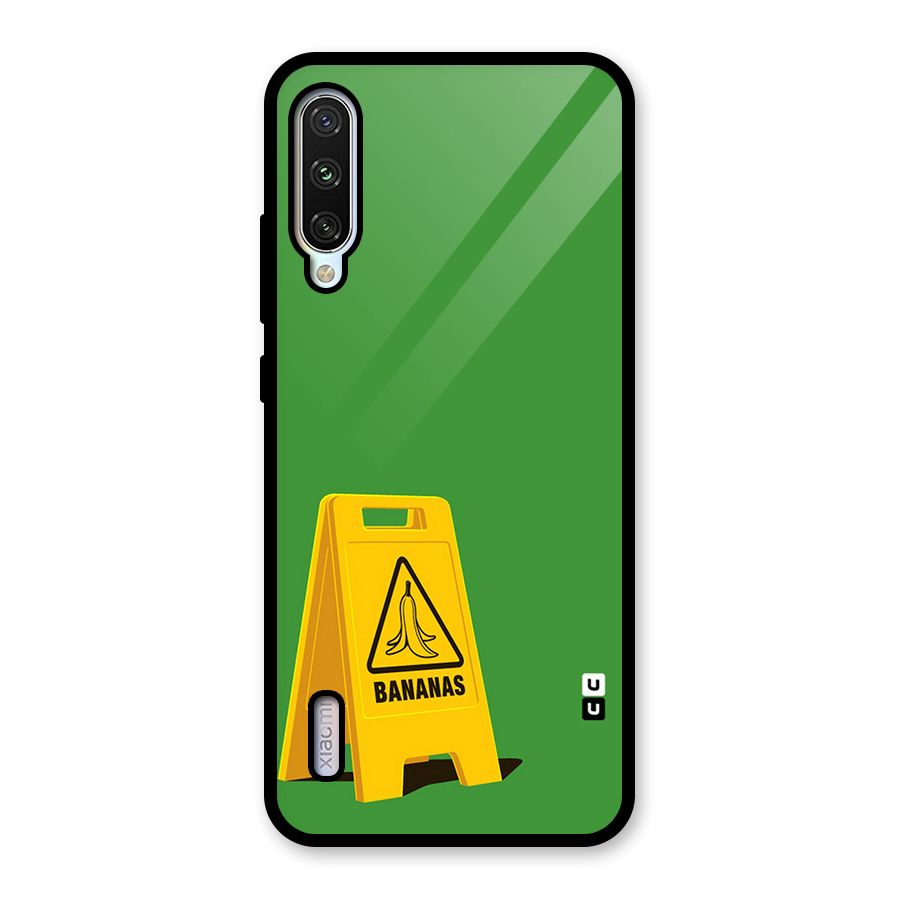 Simple Minimalist Bananas Glass Back Case for Mi A3