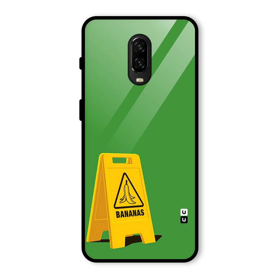 Simple Minimalist Bananas Glass Back Case for OnePlus 6T