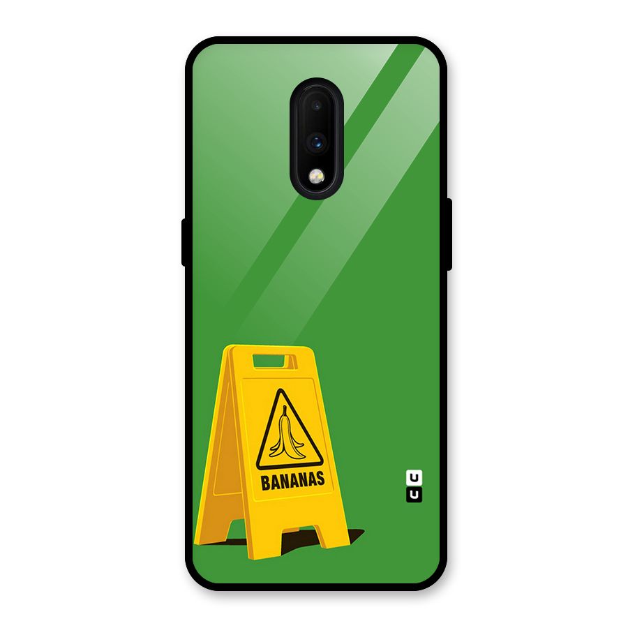 Simple Minimalist Bananas Glass Back Case for OnePlus 7