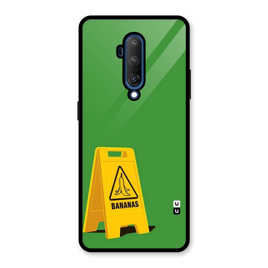 Simple Minimalist Bananas Glass Back Case for OnePlus 7T Pro