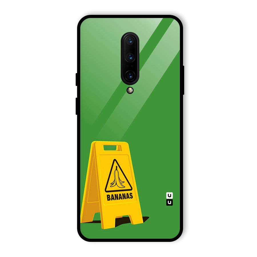 Simple Minimalist Bananas Glass Back Case for OnePlus 7 Pro