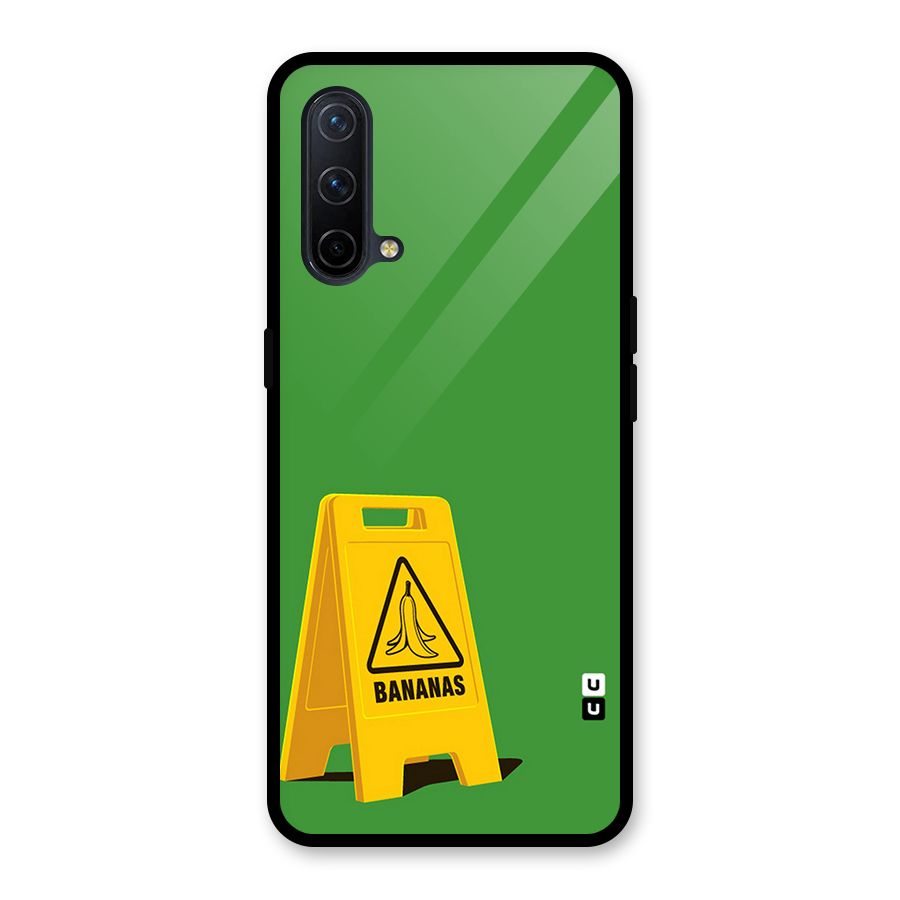 Simple Minimalist Bananas Glass Back Case for OnePlus Nord CE 5G