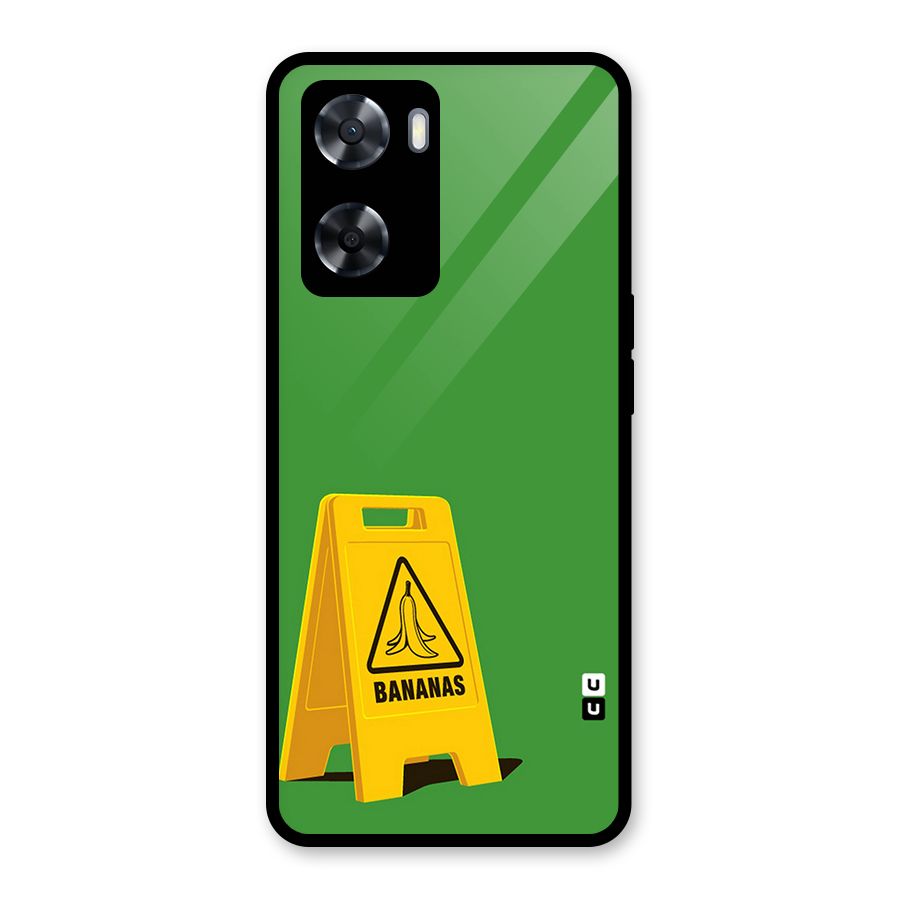 Simple Minimalist Bananas Glass Back Case for Oppo A57 2022