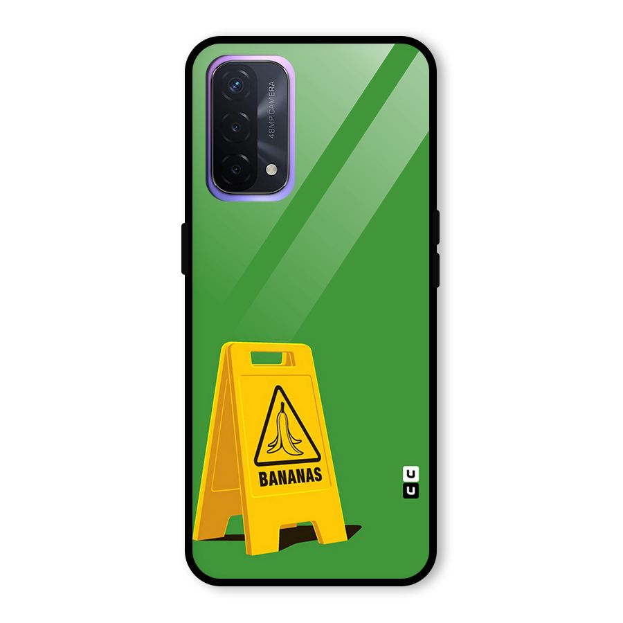 Simple Minimalist Bananas Glass Back Case for Oppo A74 5G