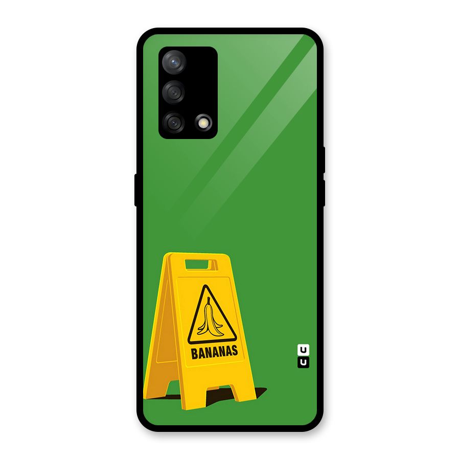Simple Minimalist Bananas Glass Back Case for Oppo F19