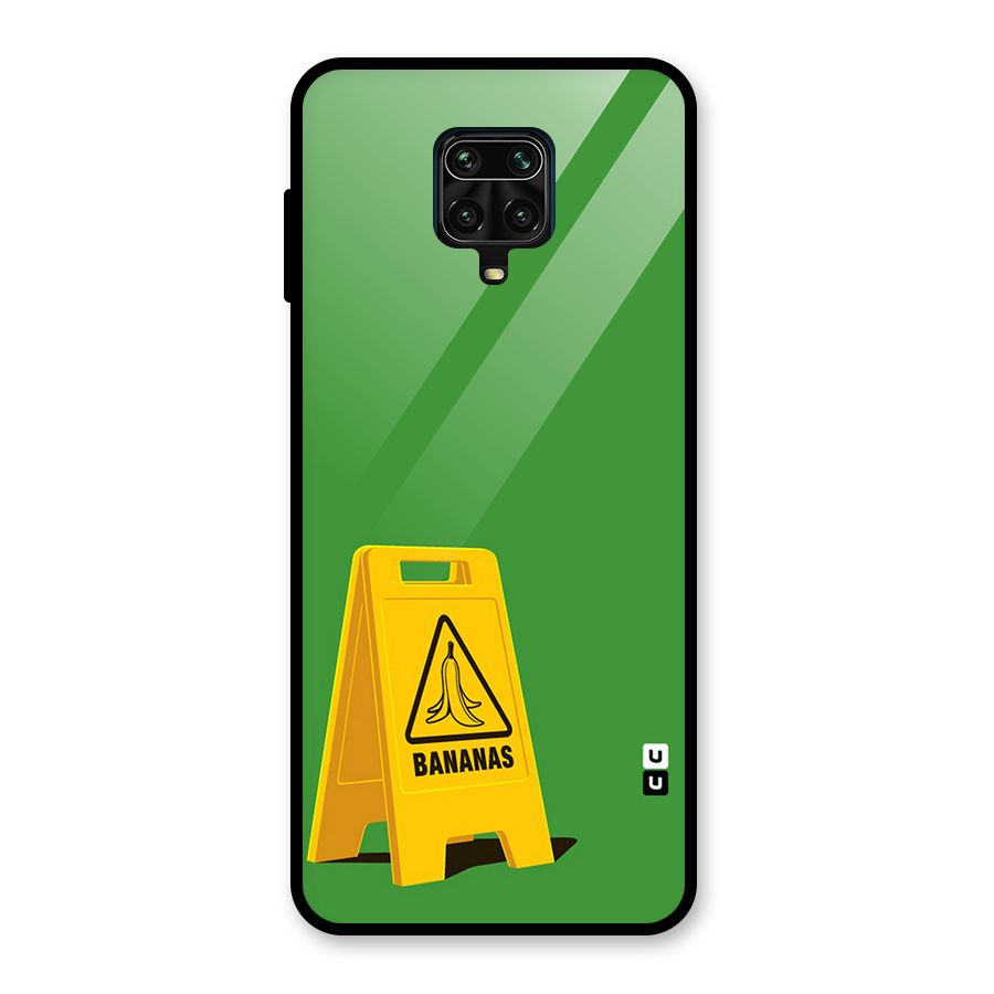 Simple Minimalist Bananas Glass Back Case for Poco M2 Pro