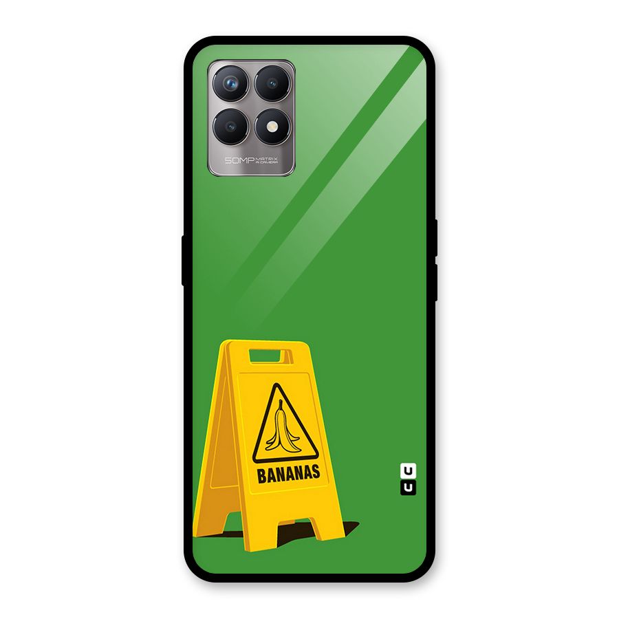 Simple Minimalist Bananas Glass Back Case for Realme 8i