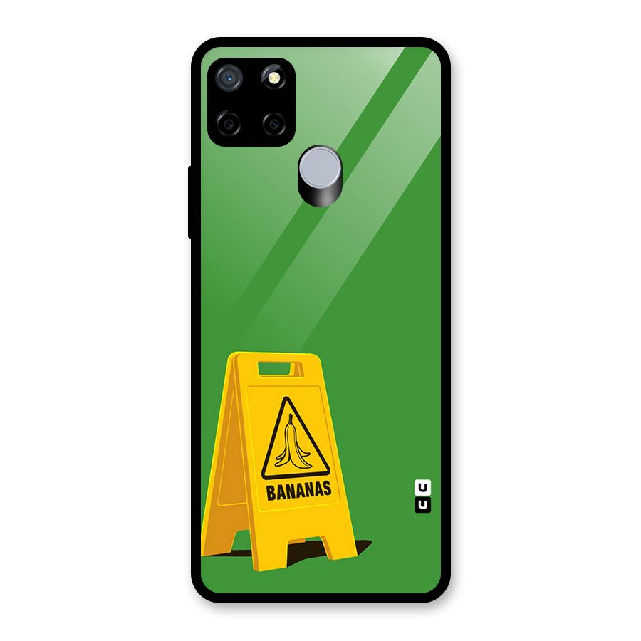 Simple Minimalist Bananas Glass Back Case for Realme C12