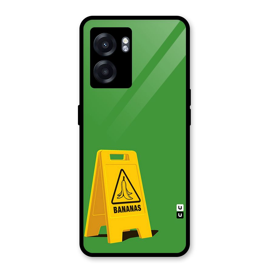 Simple Minimalist Bananas Glass Back Case for Realme Narzo 50 5G