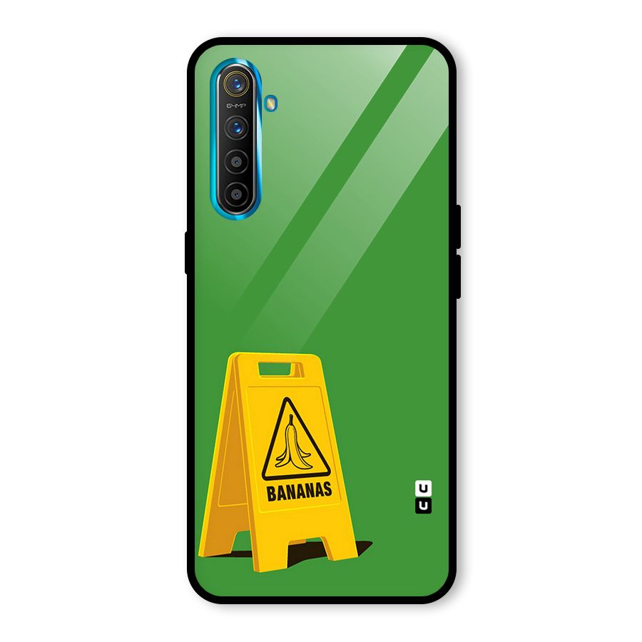 Simple Minimalist Bananas Glass Back Case for Realme X2