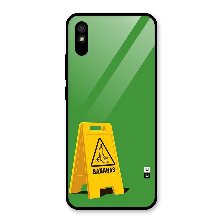 Simple Minimalist Bananas Glass Back Case for Redmi 9A