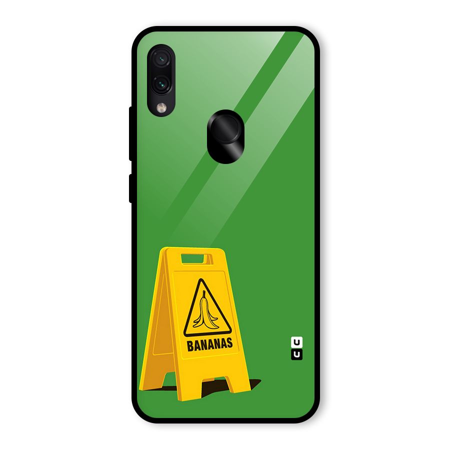 Simple Minimalist Bananas Glass Back Case for Redmi Note 7