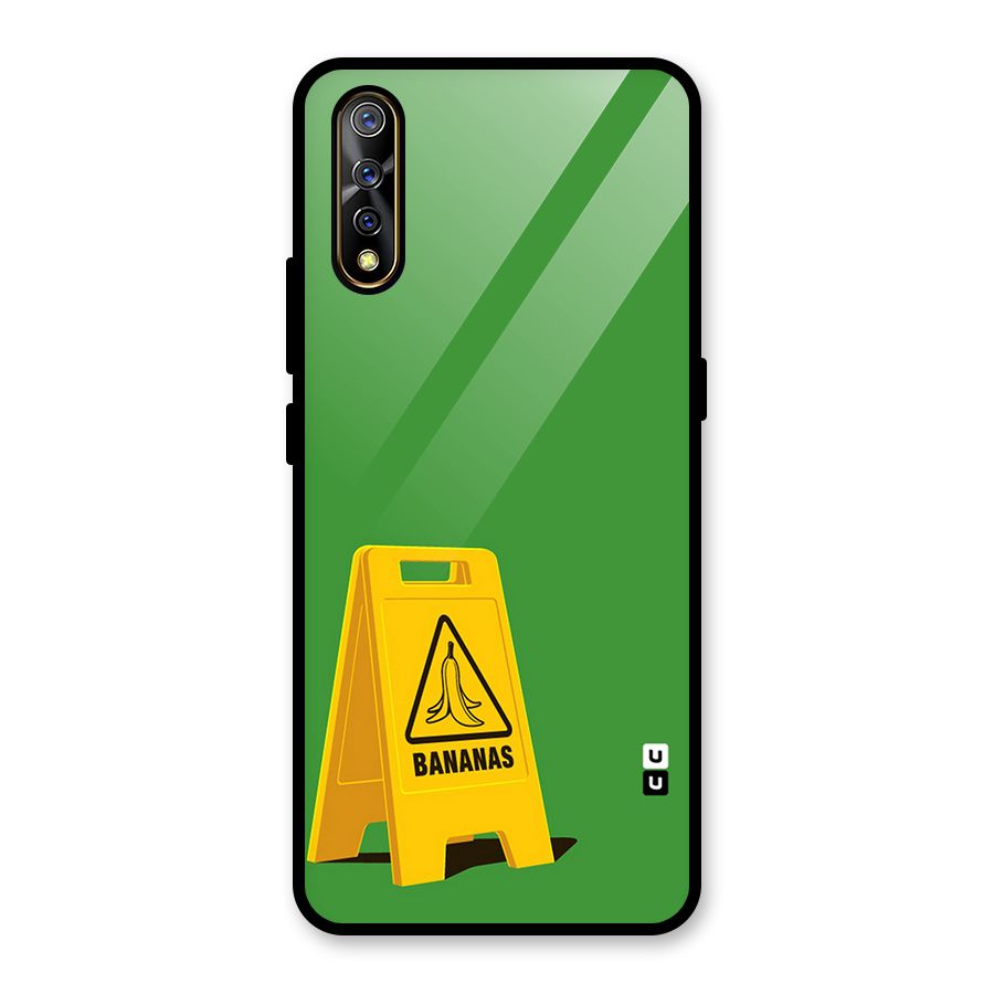 Simple Minimalist Bananas Glass Back Case for Vivo S1