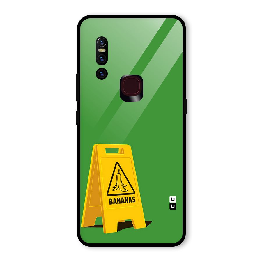 Simple Minimalist Bananas Glass Back Case for Vivo V15