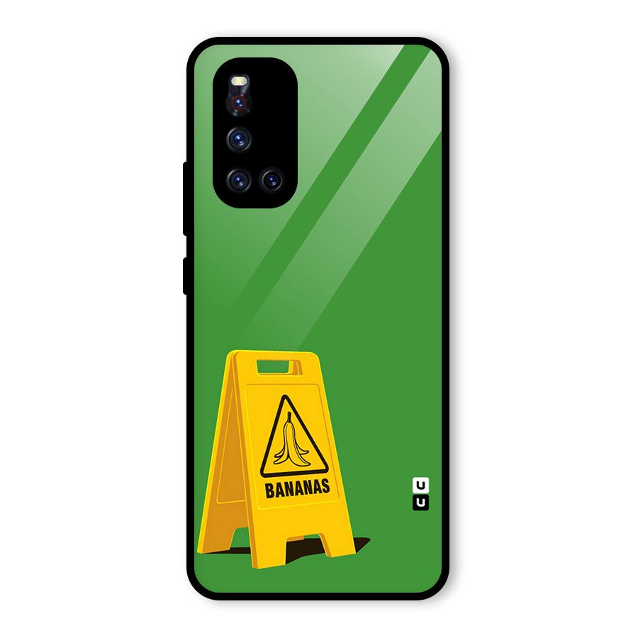 Simple Minimalist Bananas Glass Back Case for Vivo V19