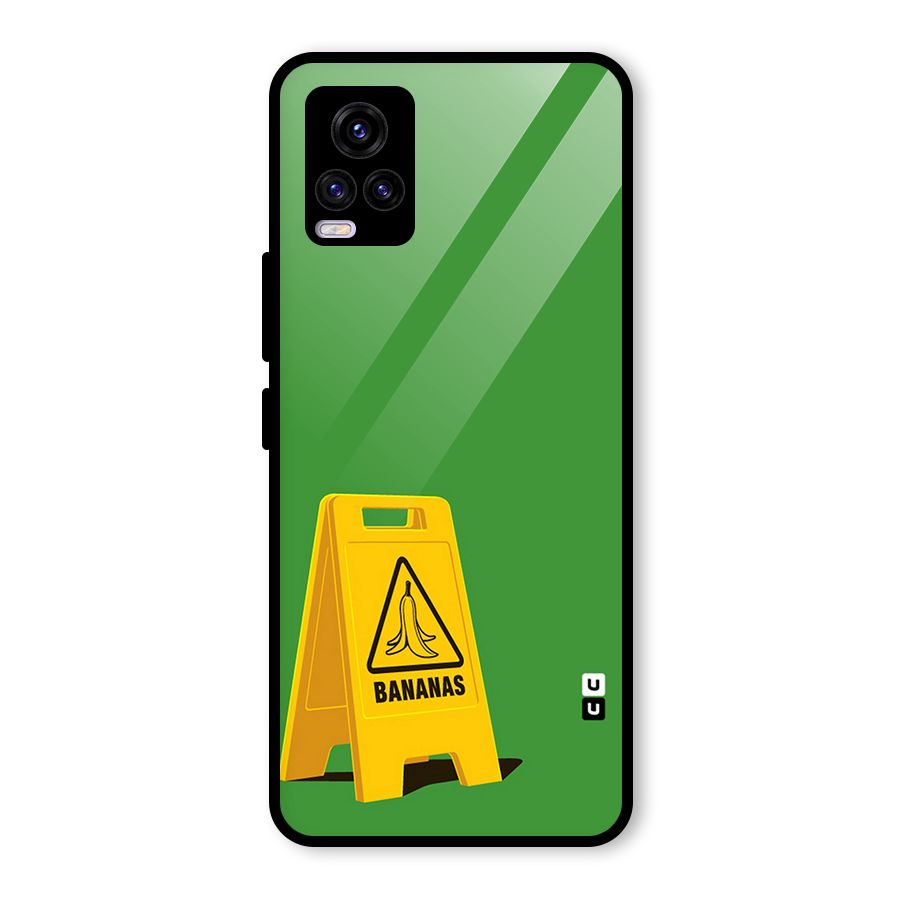 Simple Minimalist Bananas Glass Back Case for Vivo V20