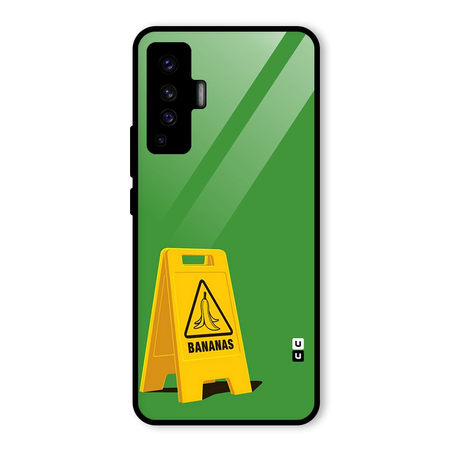 Simple Minimalist Bananas Glass Back Case for Vivo X50