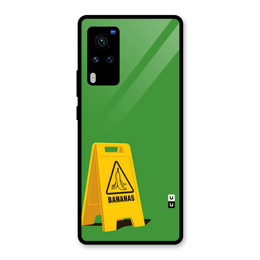 Simple Minimalist Bananas Glass Back Case for Vivo X60 Pro