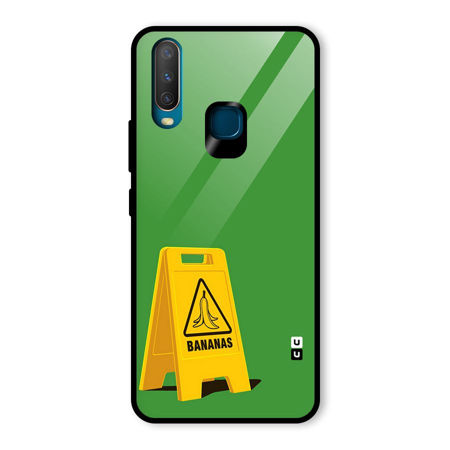 Simple Minimalist Bananas Glass Back Case for Vivo Y17
