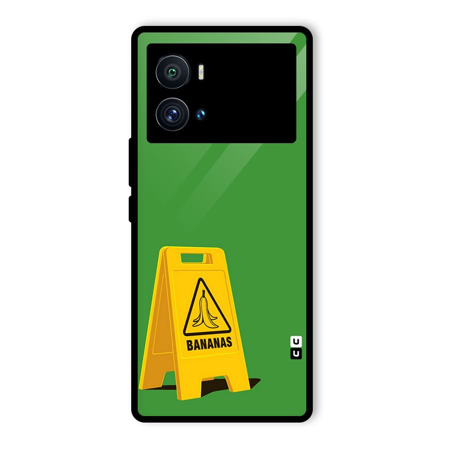 Simple Minimalist Bananas Glass Back Case for Vivo iQOO 9 Pro