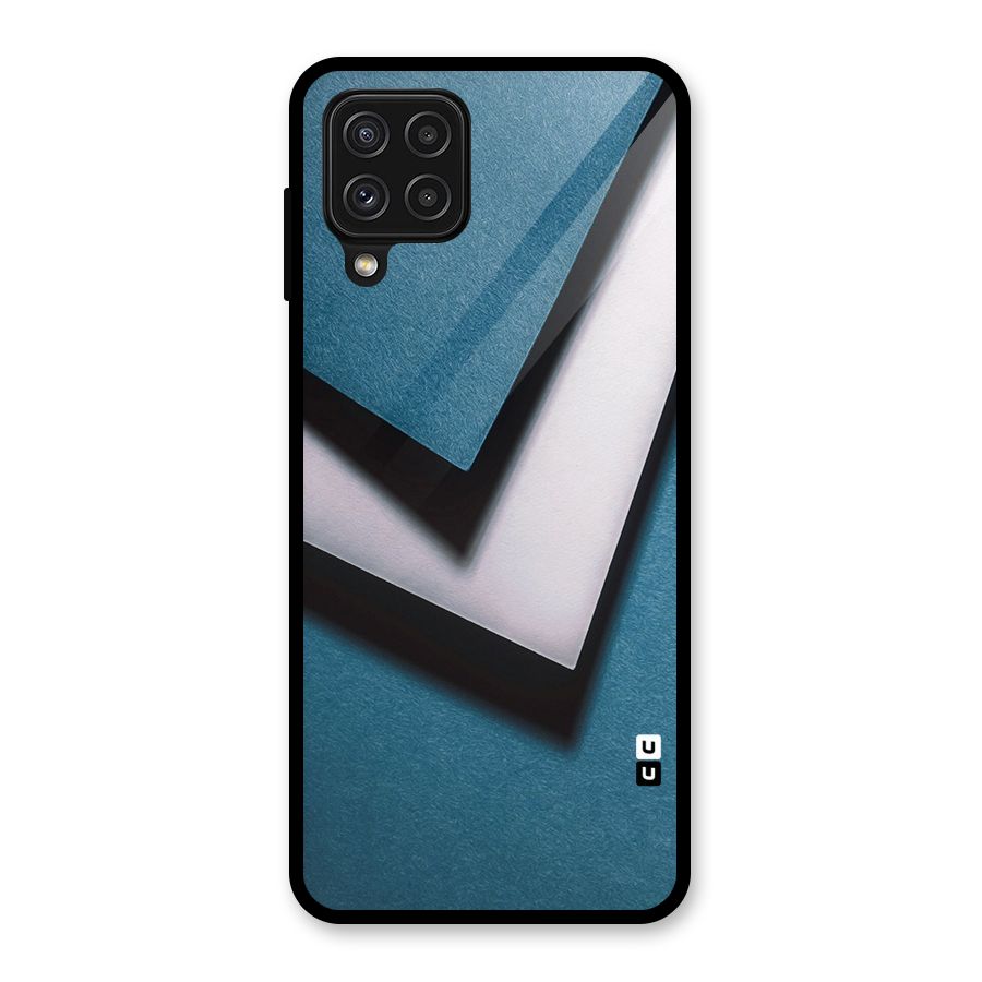 Simple Right Tick Glass Back Case for Galaxy A22 4G