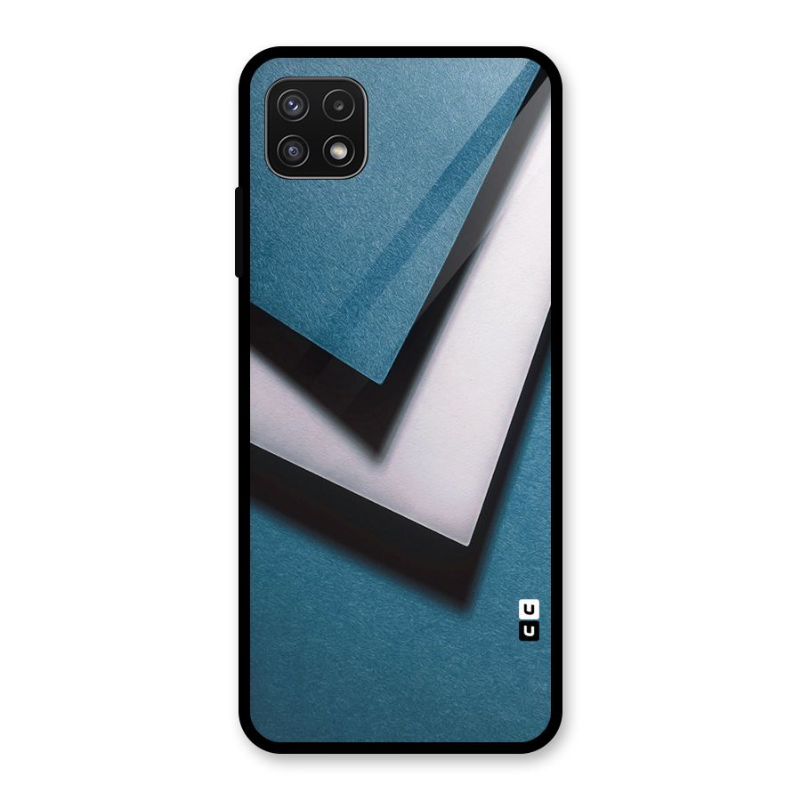 Simple Right Tick Glass Back Case for Galaxy A22 5G