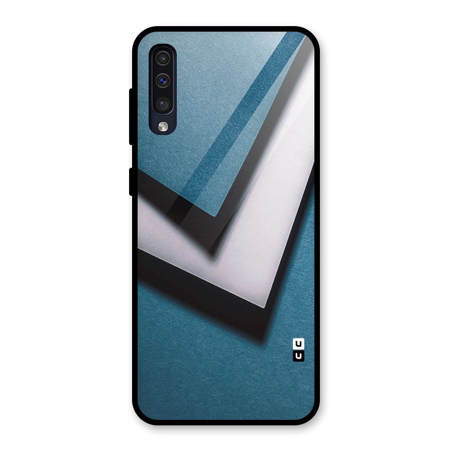 Simple Right Tick Glass Back Case for Galaxy A50