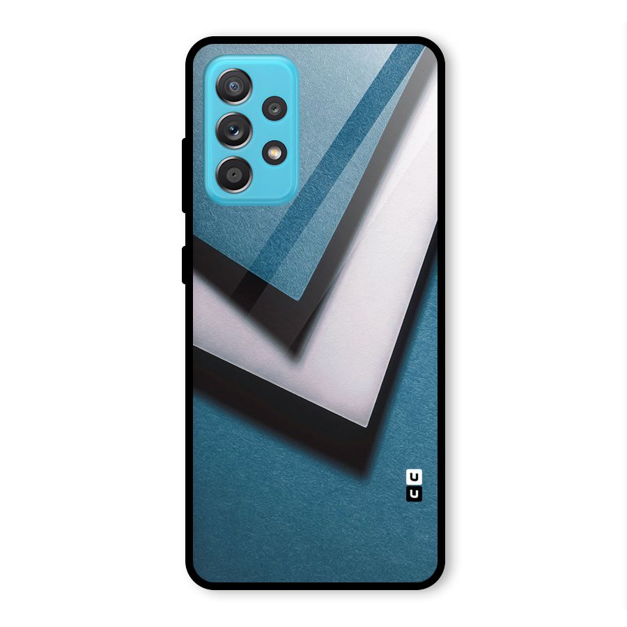 Simple Right Tick Glass Back Case for Galaxy A52s 5G
