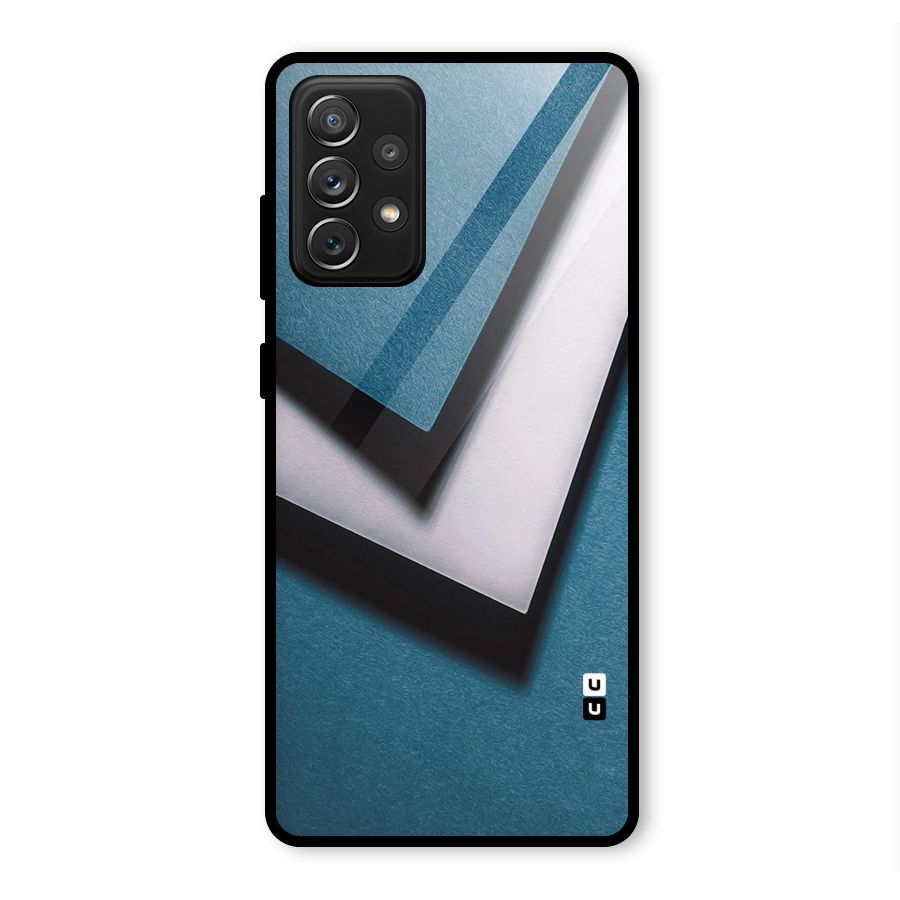 Simple Right Tick Glass Back Case for Galaxy A72