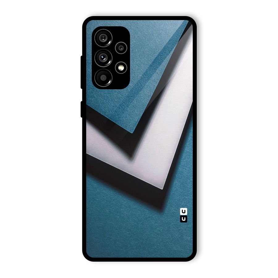 Simple Right Tick Glass Back Case for Galaxy A73 5G