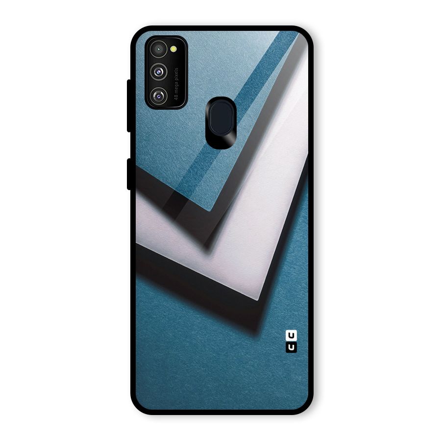 Simple Right Tick Glass Back Case for Galaxy M30s