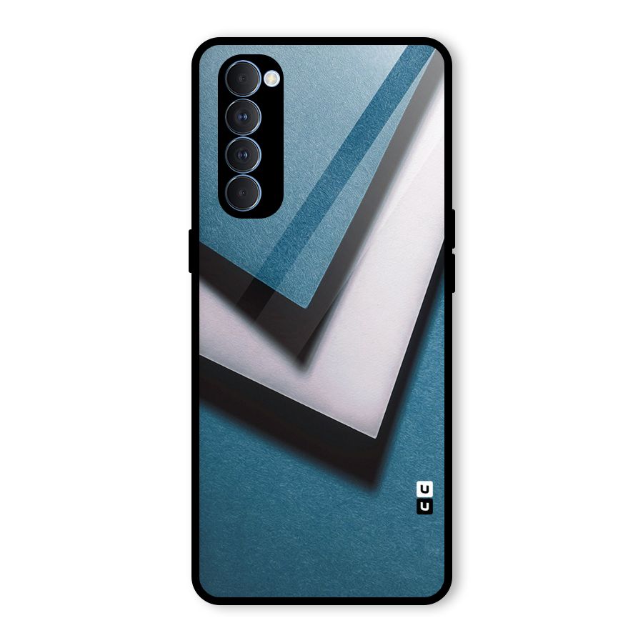 Simple Right Tick Glass Back Case for Oppo Reno4 Pro