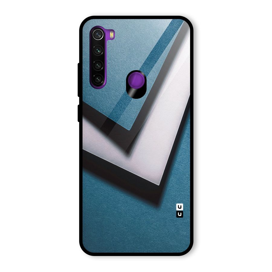 Simple Right Tick Glass Back Case for Redmi Note 8