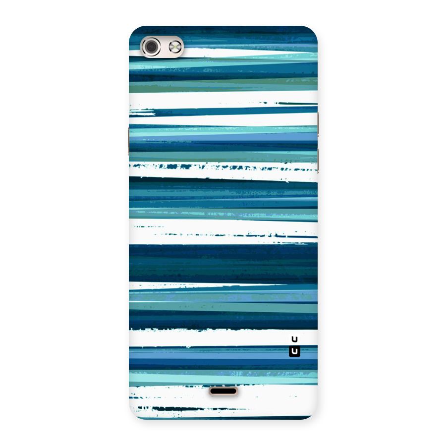 Simple Soothing Lines Back Case for Micromax Canvas Silver 5