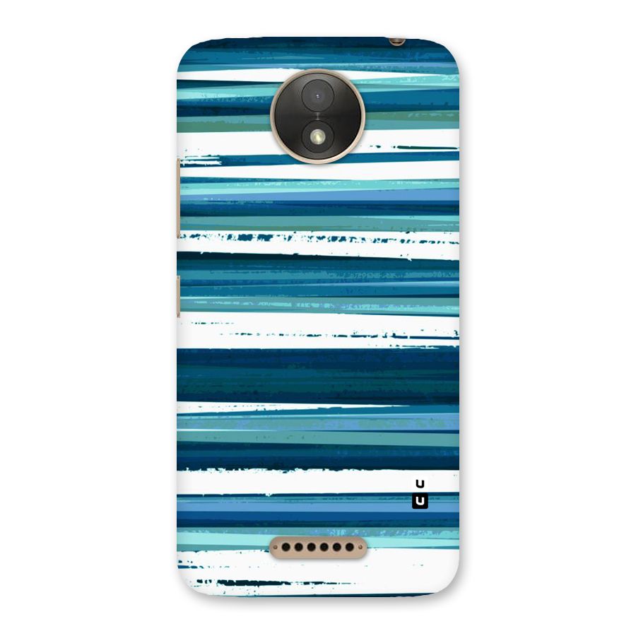 Simple Soothing Lines Back Case for Moto C Plus