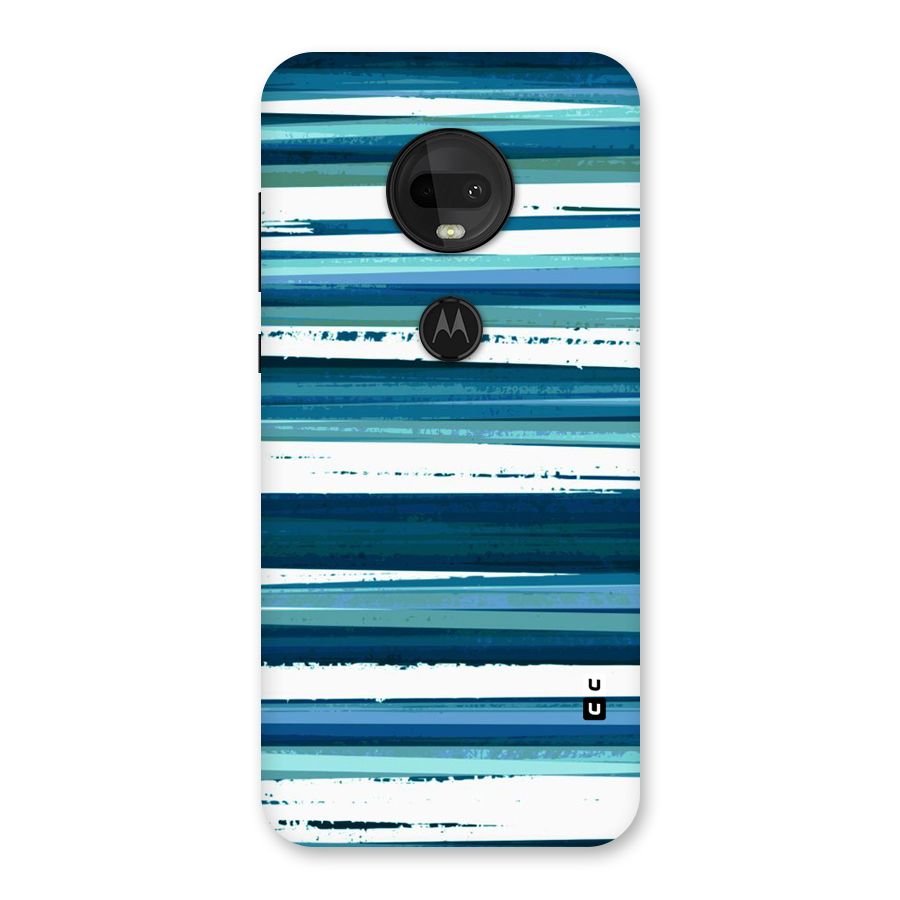 Simple Soothing Lines Back Case for Moto G7